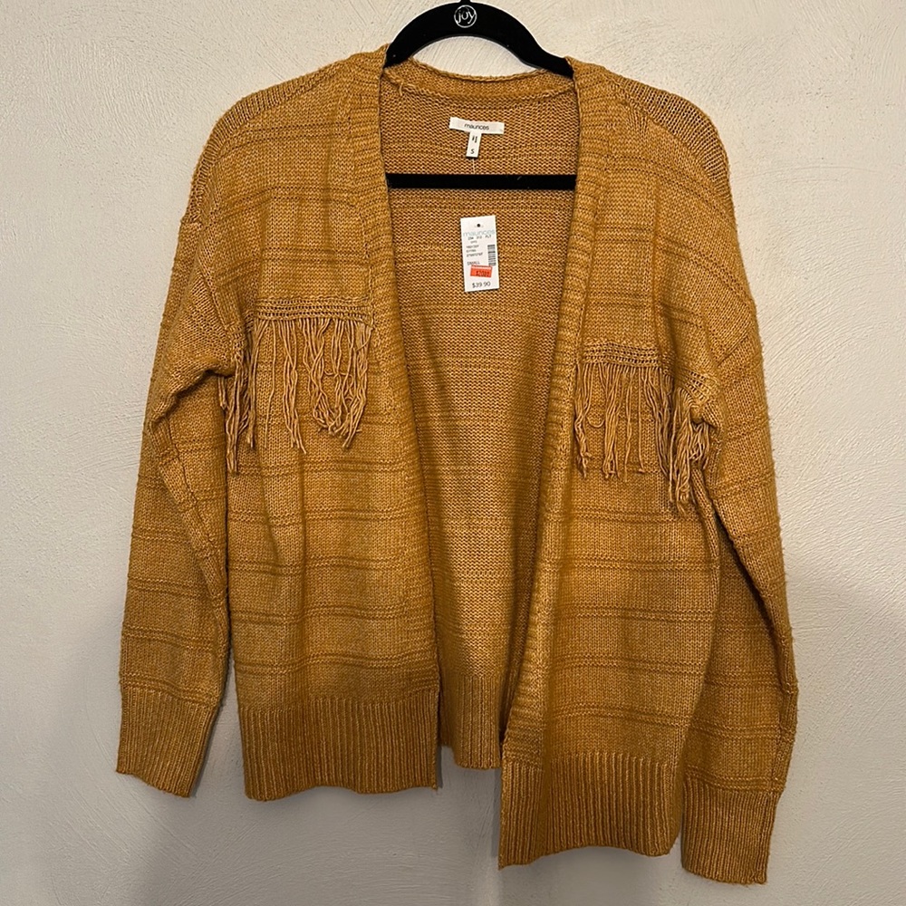 Maurice’s Mustard Small Cardigan